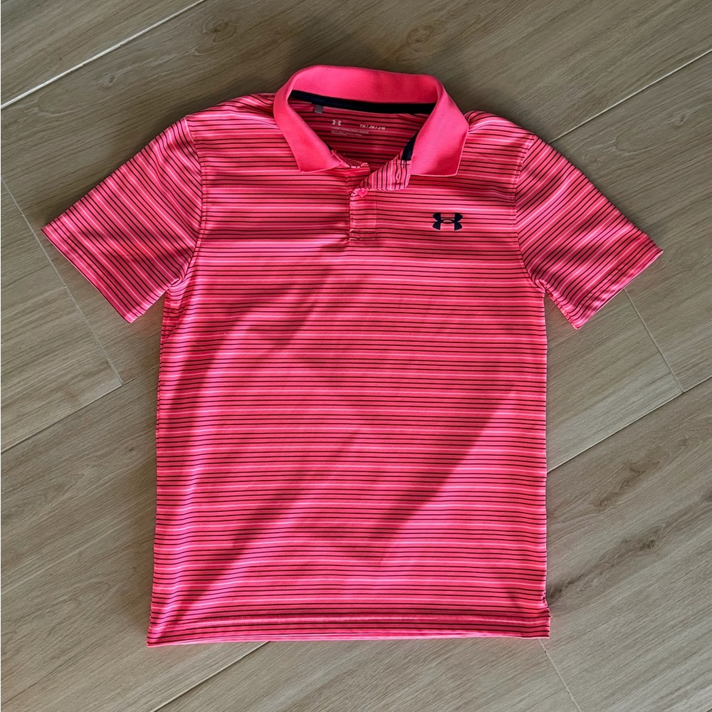 Under Armour Vibrant Pink Polo Shirt
